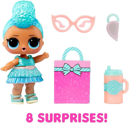 Jajaja ¡Sorpresa! Muñeca de moda OMG Sunshine Makeover - BUBBLEGUM DJ - Incluye cambio de color solar UV, muchas sorpresas y accesorios fabulosos - Gran regalo para niños de 4 años en adelante