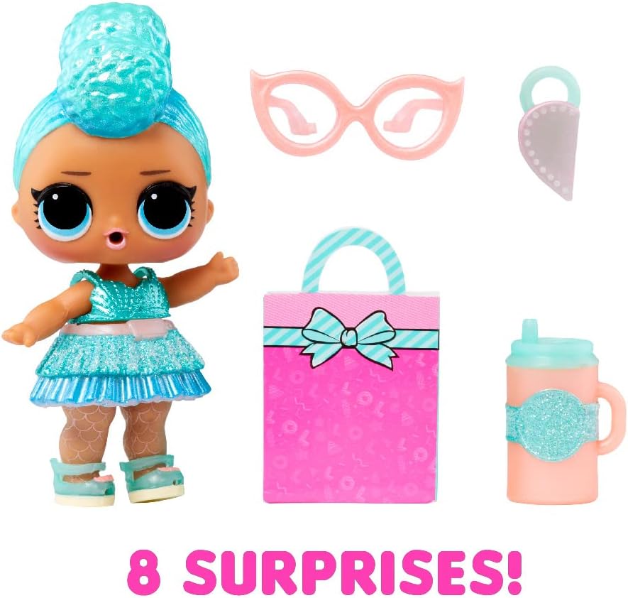 Jajaja ¡Sorpresa! Birthday Pop - Muñeca coleccionable de edición limitada con 8 sorpresas de confeti en caja de regalo - Incluye sorpresa de agua y confeti Pop Birthday Sisters LOL Surprise