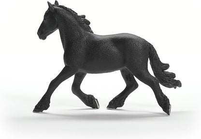 Schleich 13975 HORSE CLUB Estatueta de garanhão frísio para maiores de 5 anos, preta