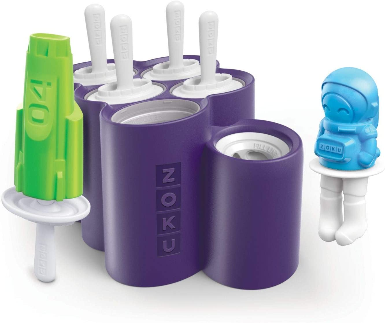 Zoku ZK124 Moldes Space Pop, silicone, Roxo