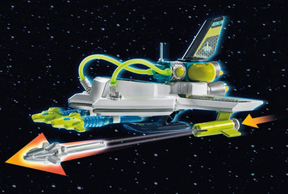 Playmobil  71370 Space Hi-Tech Space Drone, missão no espaço sideral, dramatização divertida e imaginativa, conjuntos de jogos adequados para crianças de 4 anos ou mais