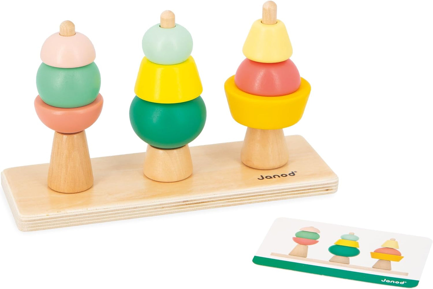 Janod - Caixa de jogos para bebês - 36 meses +, brinquedos infantis de aprendizagem precoce - quebra-cabeças e atividades práticas - brinquedos de atividade psicomotora e desenvolvimento - brinquedo para crianças a partir de 3 anos, J04066