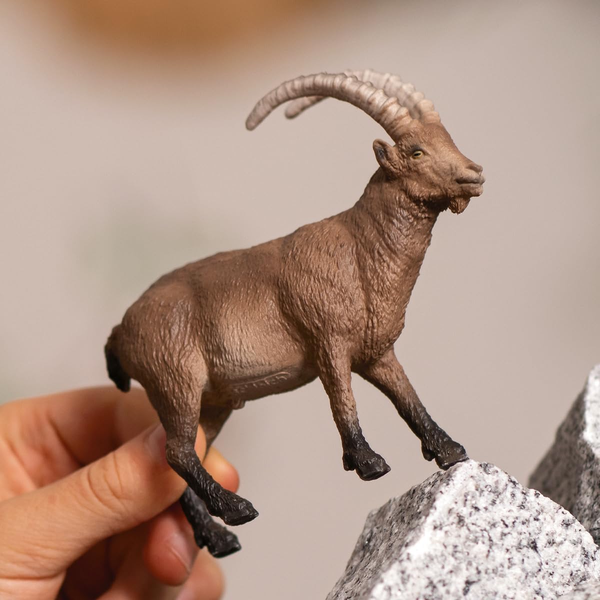 Schleich 14873 WILD LIFE Estatueta Ibex para maiores de 3 anos, preta