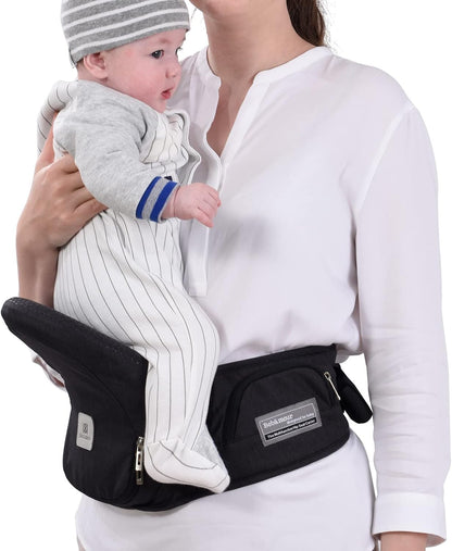 Bebamour porta-bebês assento quadril 0-36 meses leve 3 em 1 porta-bebês recém-nascido para criança hipseat (com extensor de cintura, série dobrável