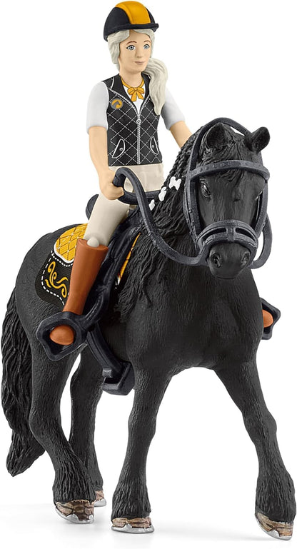 Schleich 42640 HORSE CLUB Horse Club Tori & Princess Playset para maiores de 5 anos, preto, Ocean Tides