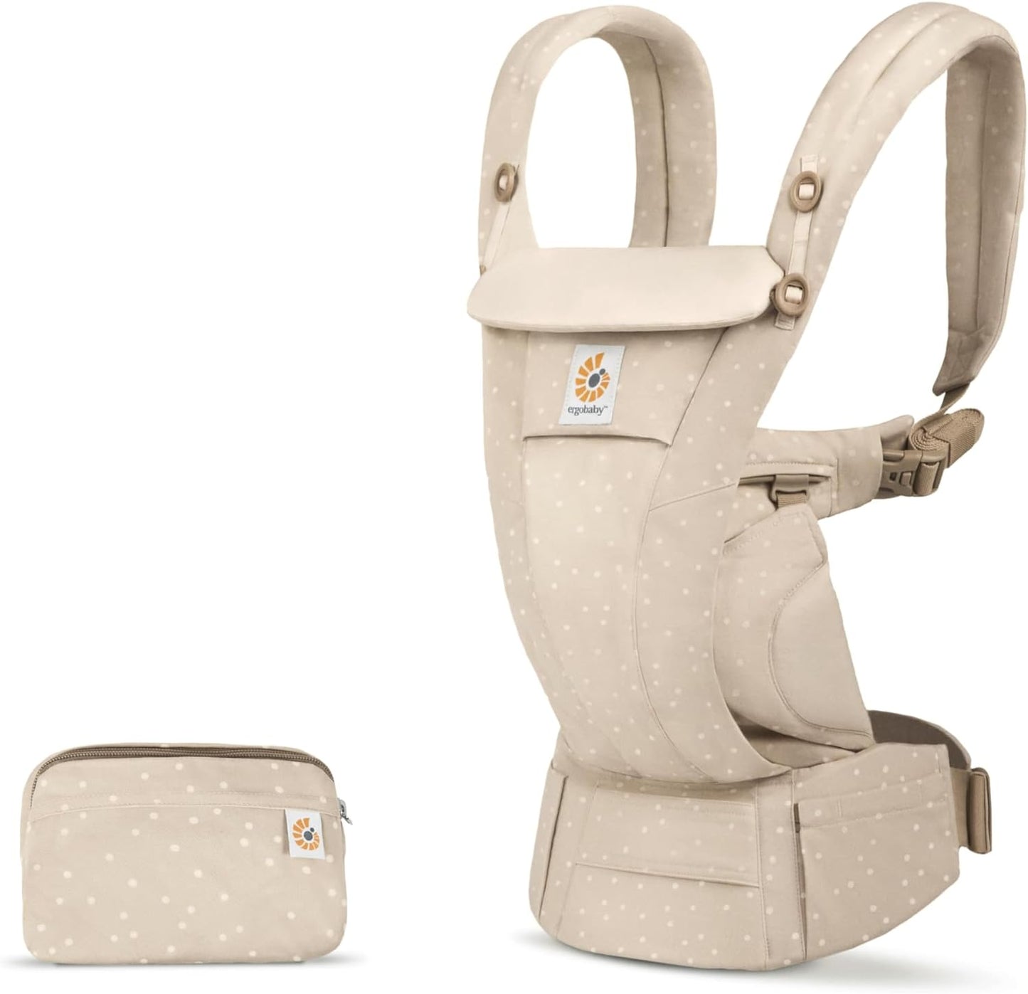 Ergobaby Porta-bebês Omni Dream para recém-nascidos, do nascimento aos 20,4 kg, 4 posições com algodão SoftTouch, posição ergonômica para transporte do bebê na frente para dentro e nas costas, pontos naturais