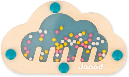 Janod - Caja de juegos para bebé de 1 año - Juguetes y rompecabezas de aprendizaje temprano para perfeccionar las habilidades motoras - Juego sensorial para bebés - Descubrimientos para recién nacidos - Caja para clasificar formas