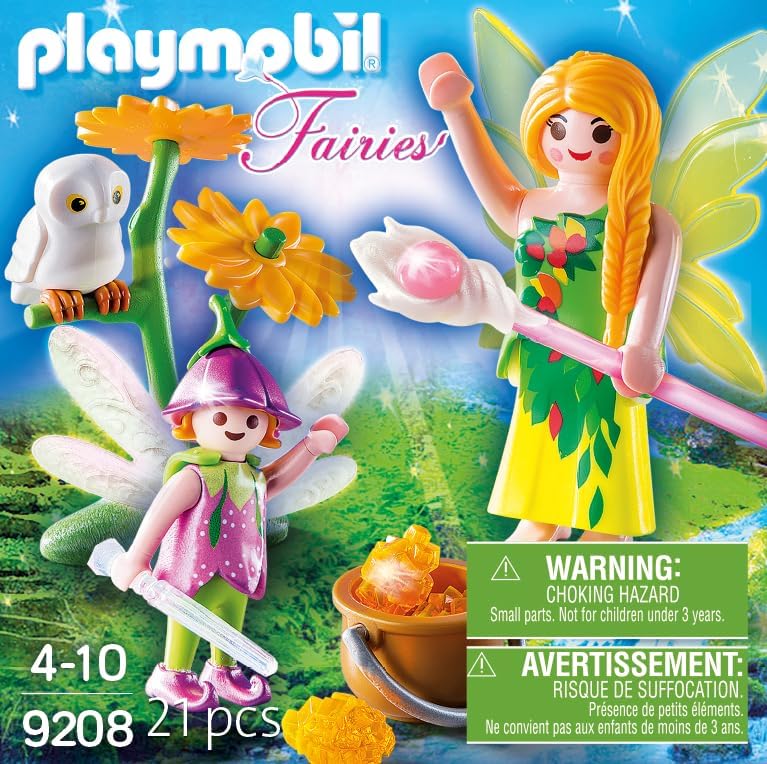 Playmobil 9208 fadas com ovo de presente de caldeirão mágico, dramatização divertida e imaginativa, conjuntos adequados para crianças de 4 anos ou mais