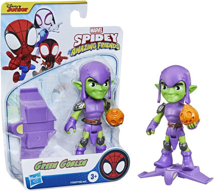 Spidey and His Amazing Friends  Figura do herói Marvel Green Goblin, figura de ação e acessório em escala de 10 cm, para crianças a partir de 3 anos