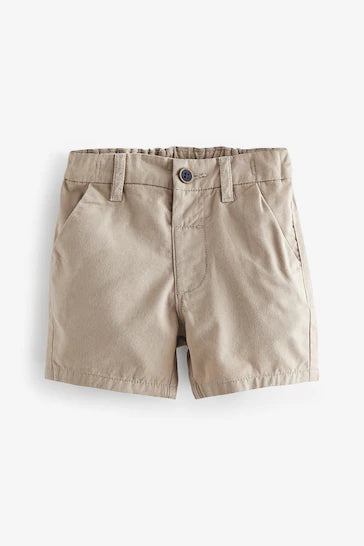 |Boy| Shorts Chino Pacote Com 2 - Azul Marinho/Pedra (3 Meses - 7 Anos)