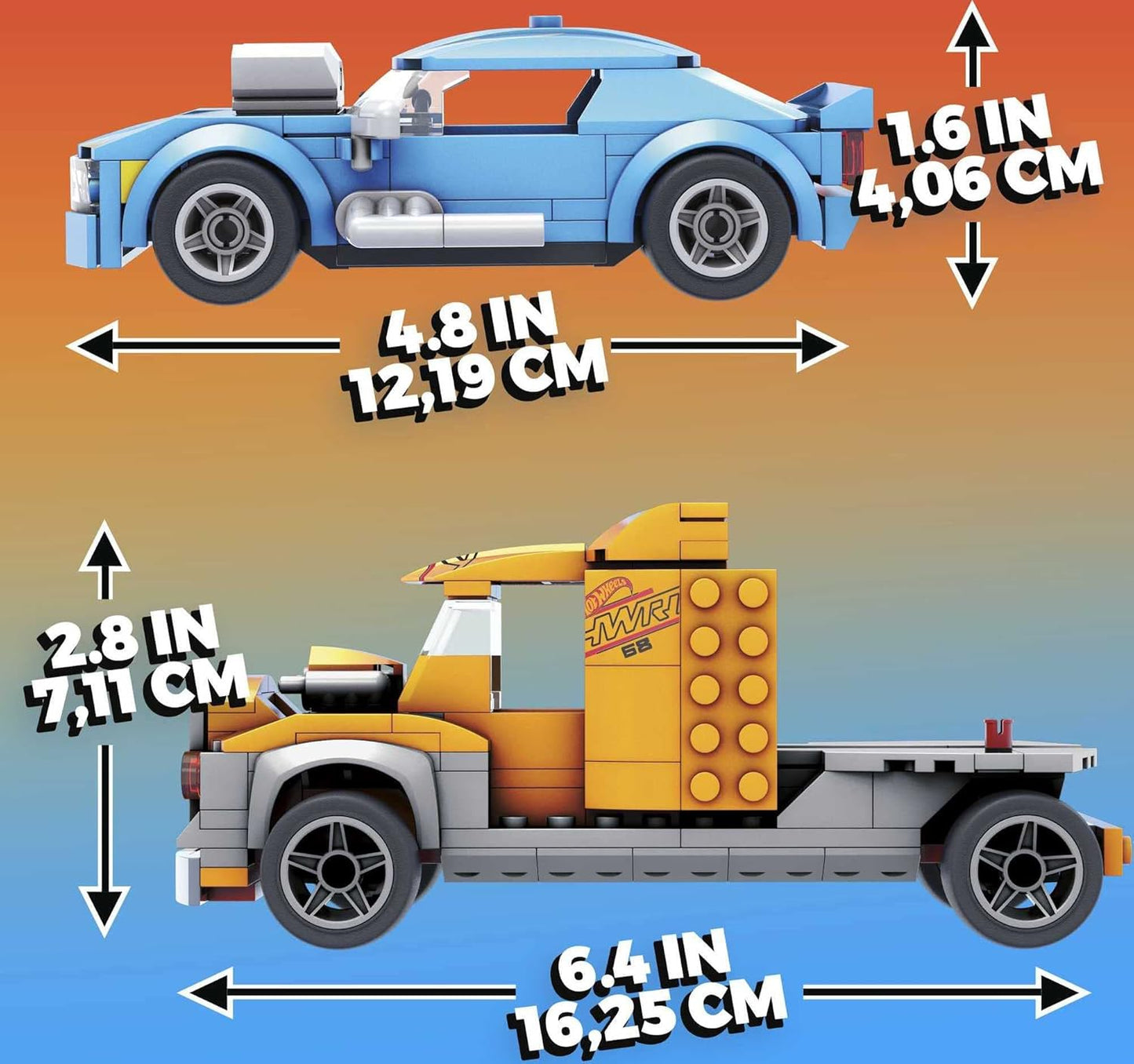 Pacote de camião de dupladução Mega Construx Hot Wheels