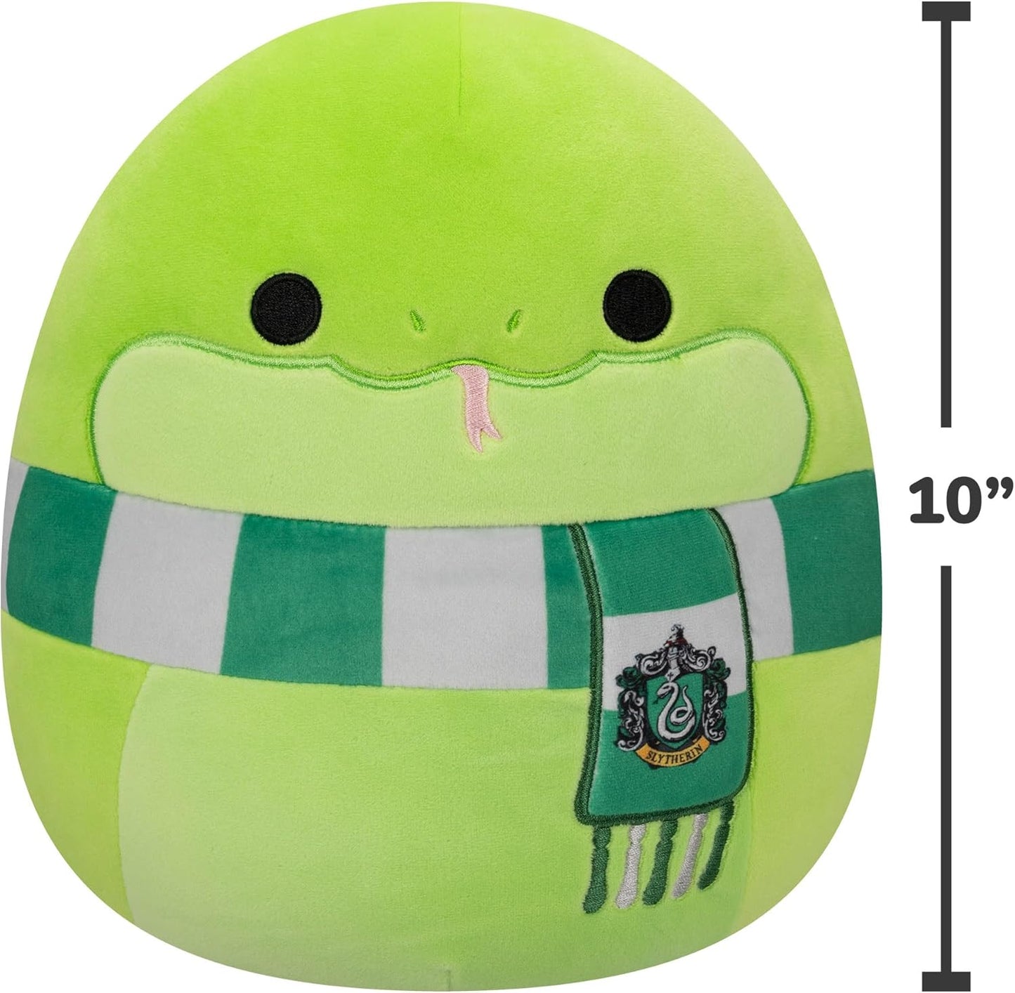 Squishmallows Original 10 Polegadas Harry Potter Slytherine Snake Pelúcia Média Ultramacia Pelúcia, Verde