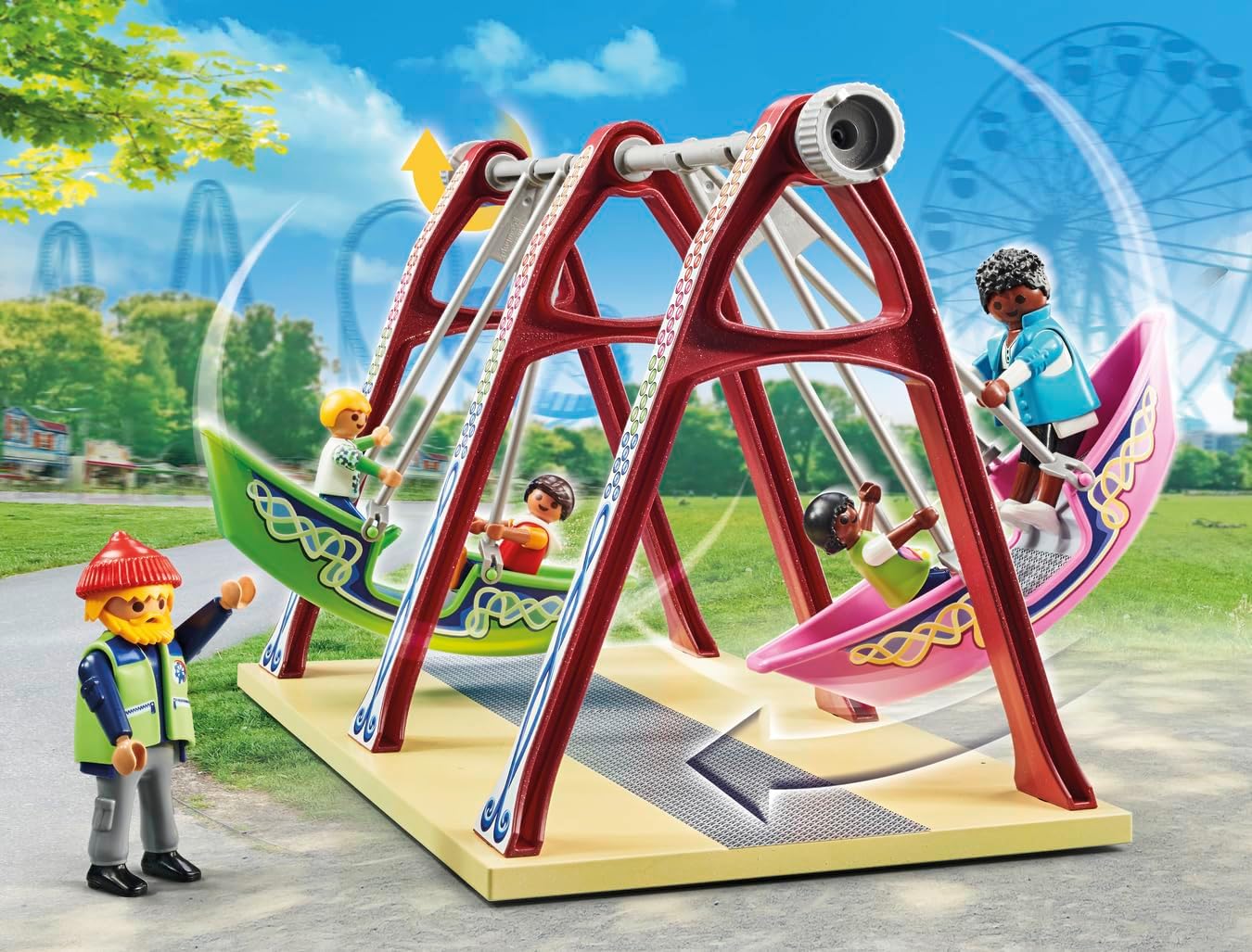 Playmobil 71452 My Life: Funfair Promo Pack, brinquedos para presentear e dramatizações divertidas e imaginativas, conjuntos de jogos adequados para crianças a partir de 4 anos