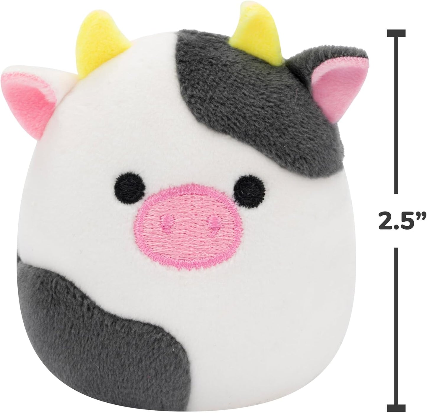 Micromallows Squishmallows Original 6-Pack - Cailey Crab, Cole Turtle, Connor Cow, Gavi Turkey, Hasani Hedgehog, Zarina Banana Slug