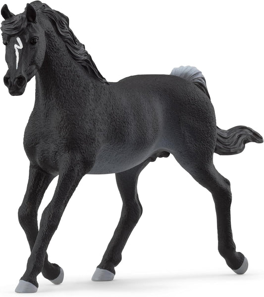 Schleich 13981 HORSE CLUB Estatueta de garanhão árabe para maiores de 5 anos, preta