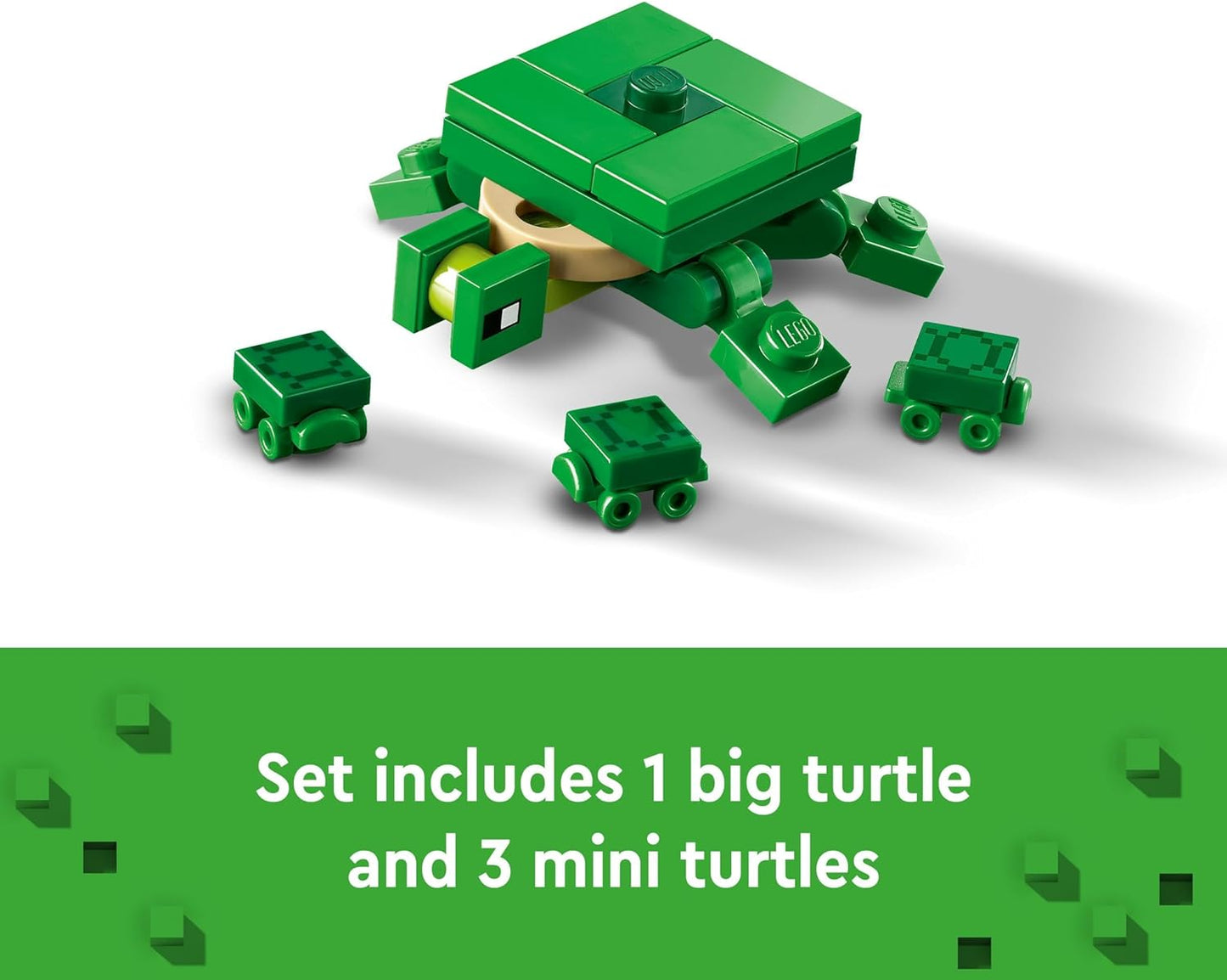 LEGO Brinquedo de cuidado de animais Minecraft The Turtle Beach House para crianças, meninas e meninos com mais de 8 anos de idade, conjunto de construção com personagens e figuras do jogo, presente para jogadores 21254