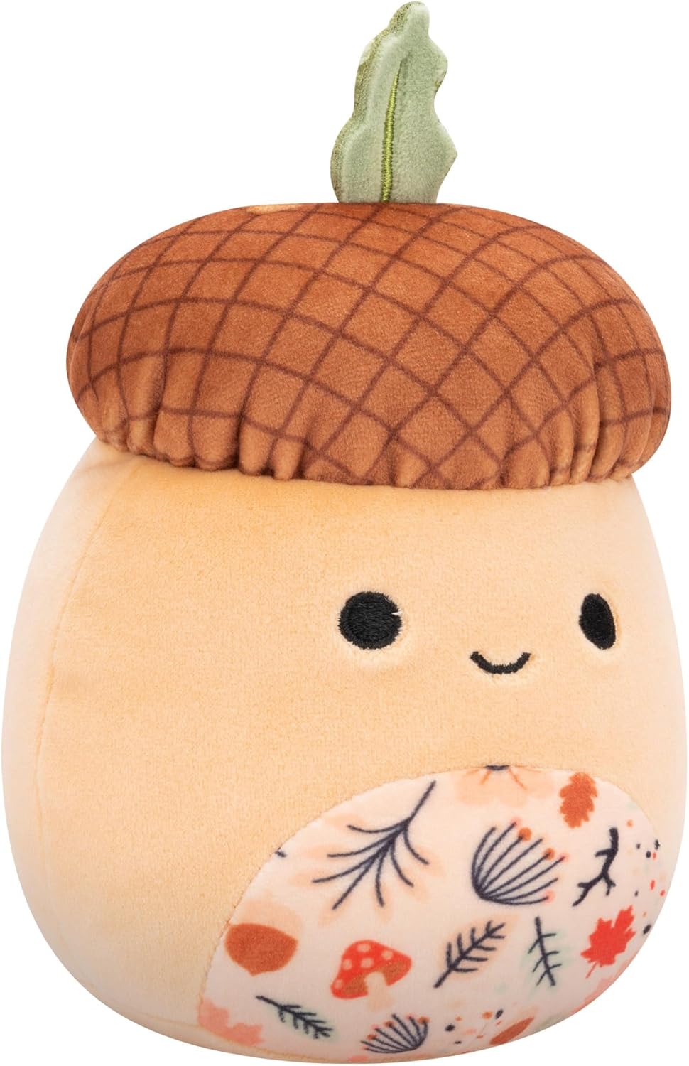 Squishmallows Original Harvest Mac, la bellota marrón con vientre estampado otoñal, peluche de 8"