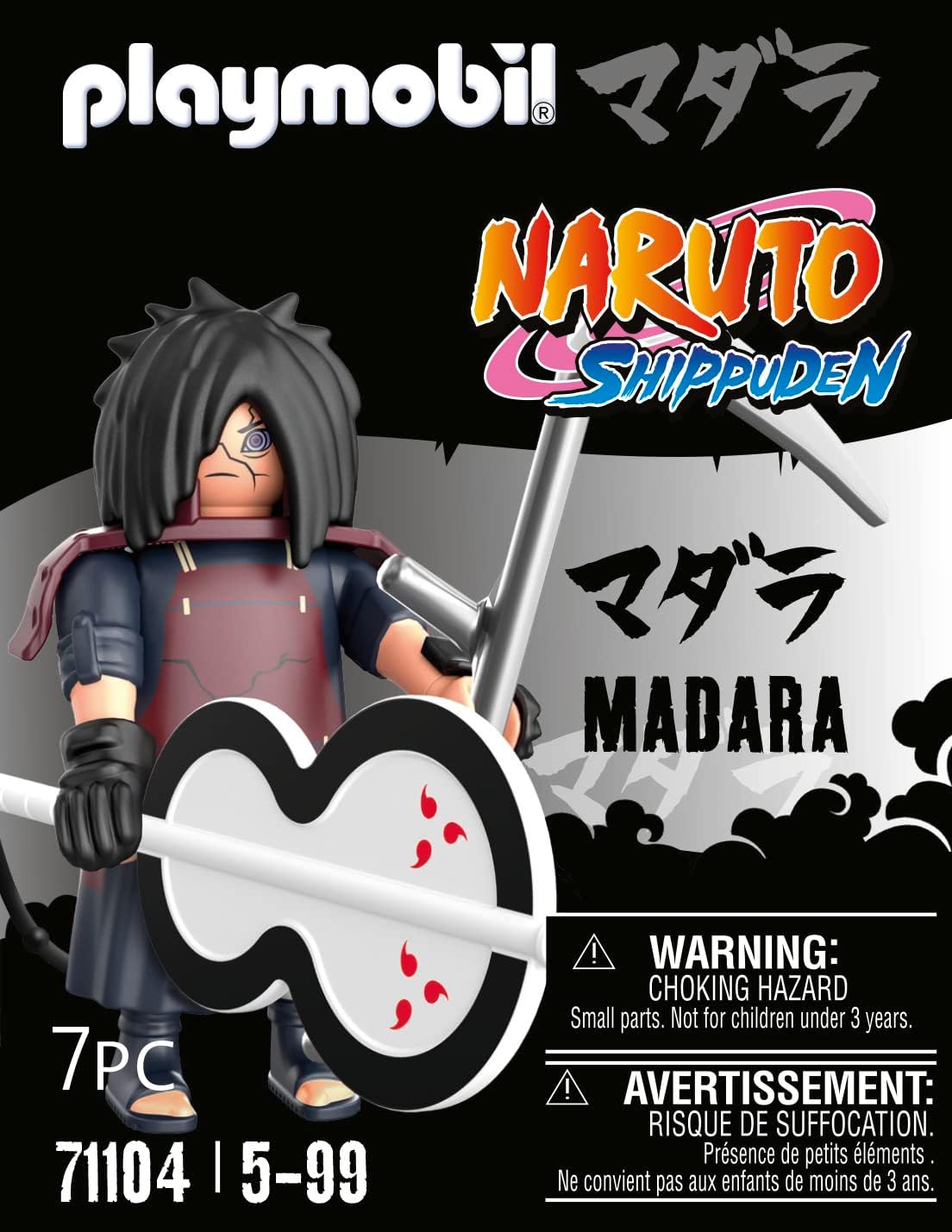 Playmobil 71104 Naruto: Conjunto de figuras Madara, Figura de colecionador de anime Naruto Shippuden, Playset adequado para crianças e fãs com mais de 5 anos