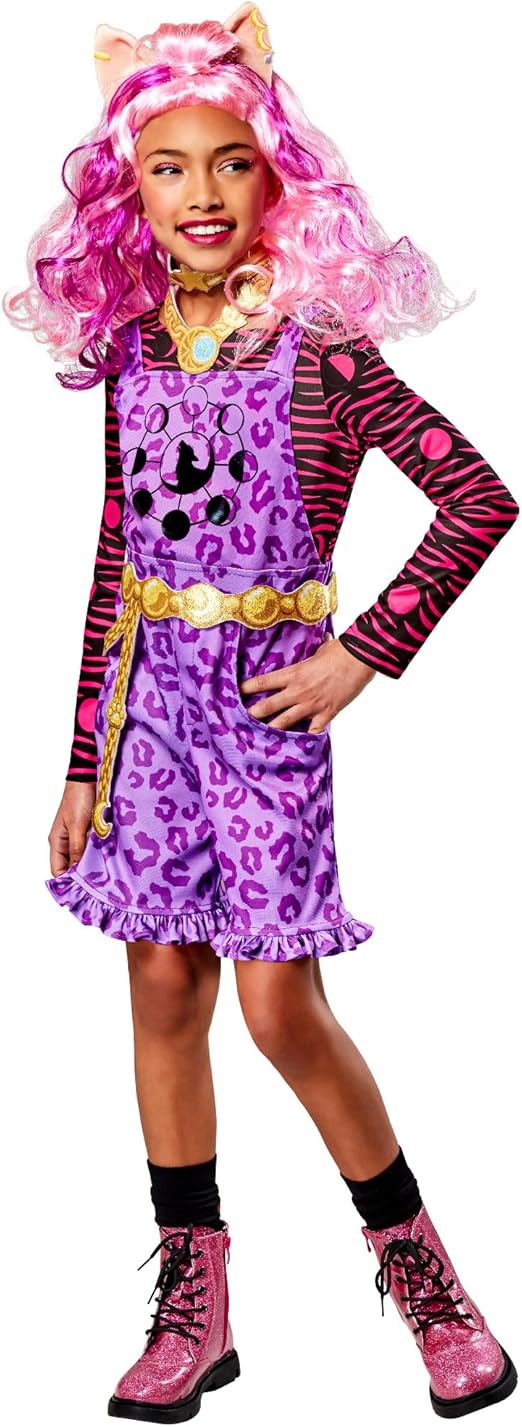 Rubie Fantasia infantil oficial Monster High Clawdeen Wolf de, vestido extravagante infantil