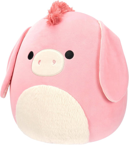 Squishmallows SQCR05498 20 polegadas-Maudie The Pink Donkey, multicolor