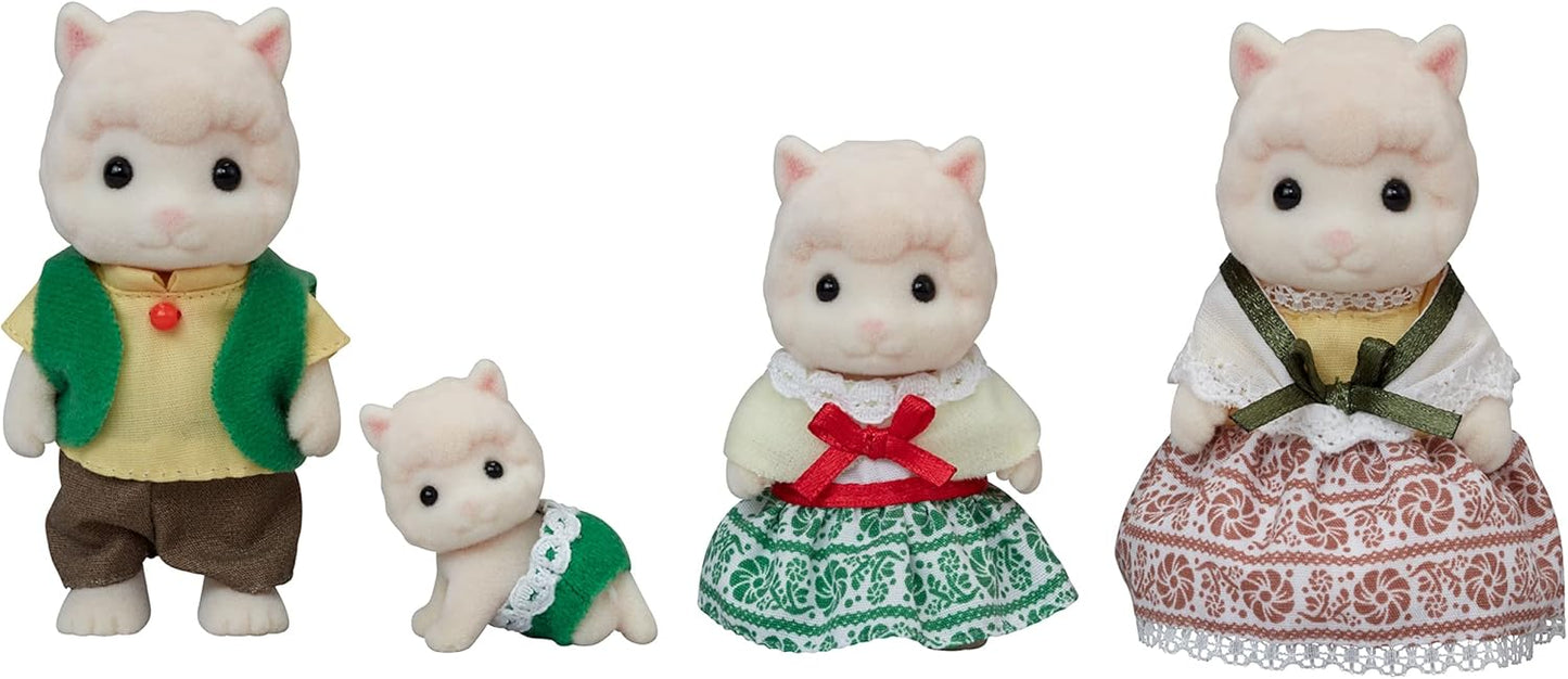 Sylvanian Families Família de alpacas lanosas