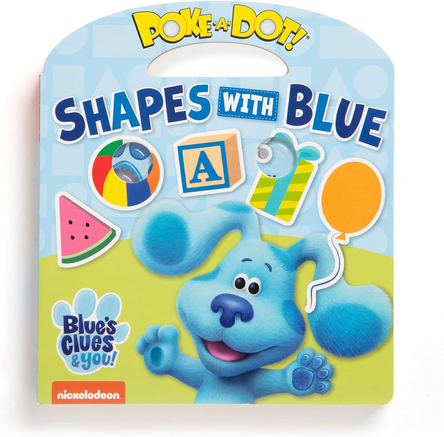 Melissa & Doug As pistas de Blue e você! Livro Infantil - Poke-A-Dot: Formas com Azul