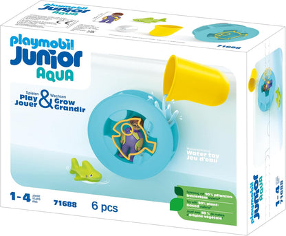 PLAYMOBIL 71688 JUNIOR AQUA: Roda d'água com bebê tubarão