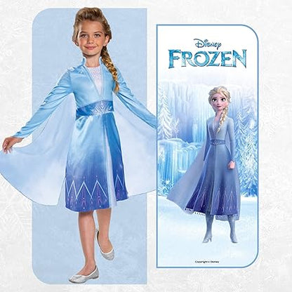 DISGUISE Disfraz de Elsa Oficial de Frozen Clásico Oficial de Disney para Niña, Disfraz de Frozen para Niña, Disfraces de Princesa para Niña, Disfraces del Día Mundial del Libro para Niña