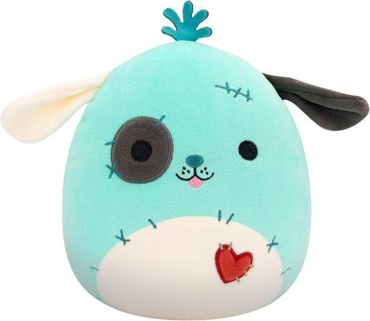 Squishmallows Original de 7,5 polegadas Halloween Dookdook, o cachorro Teal Patchwork