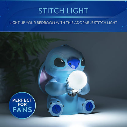 Stitch Light - Lâmpada Lilo e Stitch oficialmente licenciada, presente colecionável da Disney, decoração de luz noturna para quarto e mesa de cabeceira | Paladone