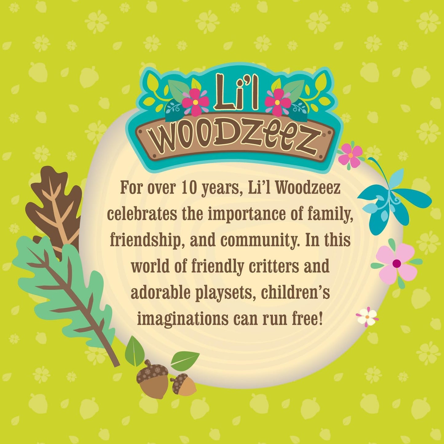 Li’l Woodzeez – Família Handydandy Mouse – Conjunto de brinquedos de 5 peças com estatuetas de animais em miniatura e livro de histórias – Brinquedos e acessórios de animais para crianças a partir de 3 anos