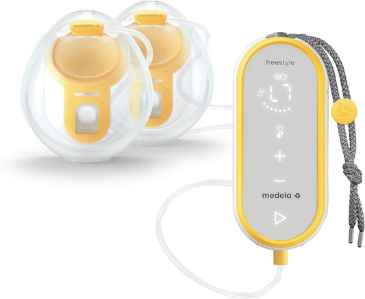 Extractor de leche manos libres Freestyle de Medela | Extractor de leche eléctrico dual portátil y discreto con conectividad de aplicación