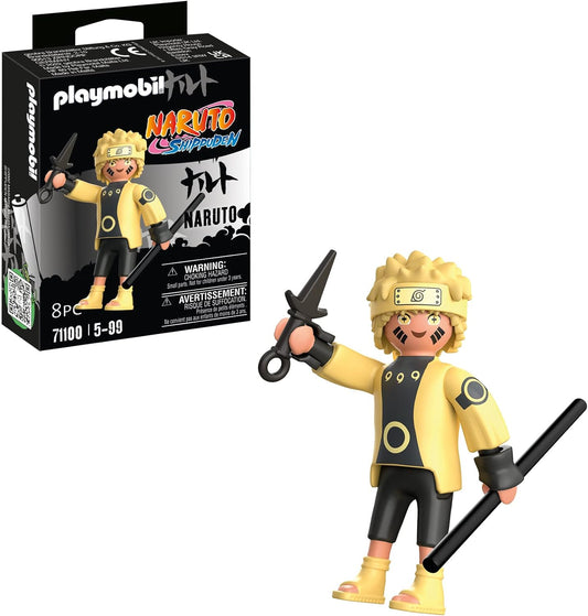 Playmobil 71100 Naruto: Conjunto de figuras Naruto Rikudou Sennin Mode, figura de coleccionista de anime Naruto Shippuden, juego adecuado para niños y fanáticos a partir de 5 años