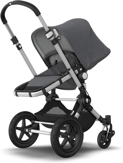 Bugaboo Cameleon 3 Plus Complete, carrinho de bebê e carrinho 2 em 1 com guiador reversível, alumínio, cinza melange - cinza melange