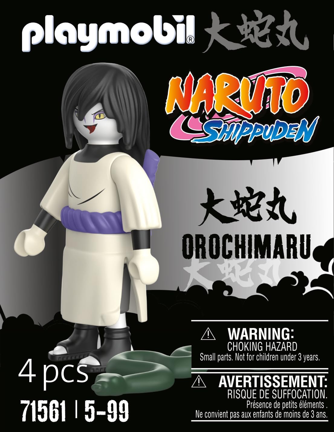 PLAYMOBIL Naruto Shippuden 71561 Orochimaru Acessórios detalhados, maiores de 5 anos