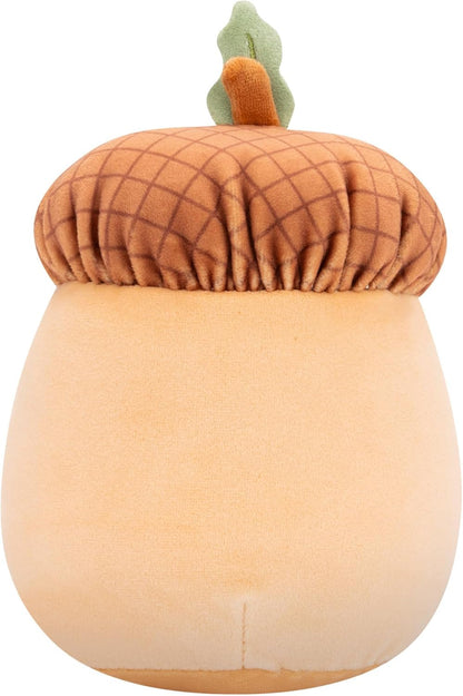 Squishmallows Original Harvest Mac, la bellota marrón con vientre estampado otoñal, peluche de 8"