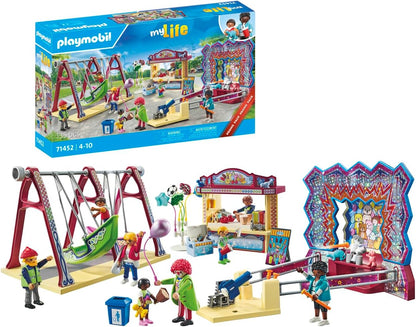 Playmobil 71452 My Life: Funfair Promo Pack, brinquedos para presentear e dramatizações divertidas e imaginativas, conjuntos de jogos adequados para crianças a partir de 4 anos