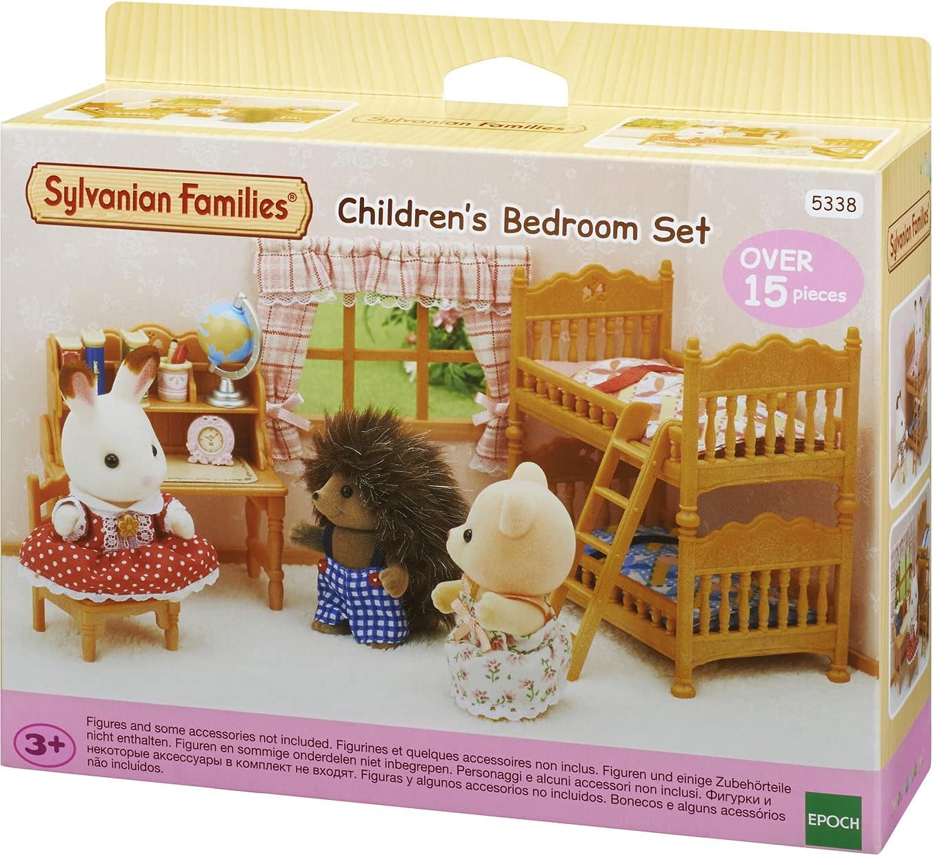 Sylvanian Families Conjunto de sala de estar confortável e conjunto de quarto infantil 5338, multicolorido