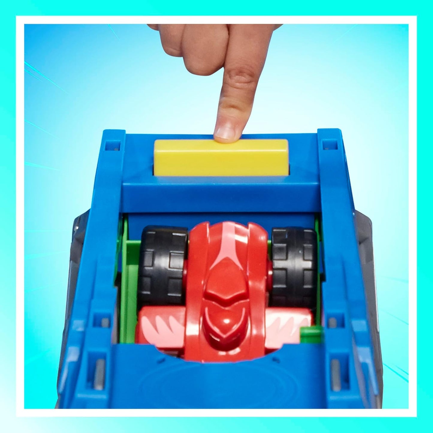 PJ Masks Power Heroes Hero Hauler Truck Playset com 2 carros de brinquedo de super-heróis Duo Racer, brinquedos pré-escolares para meninos e meninas