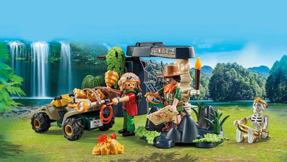 Playmobil Pacote promocional 71454 Jungle Treasure Hunter, ação emocionante, encenação divertida e imaginativa, conjuntos de jogos adequados para crianças a partir de 4 anos