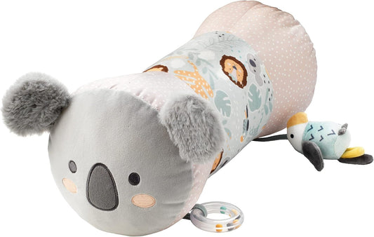 Almohada Nuby Animal Adventures Tummy Time - Juguetes sensoriales | Espejo seguro para bebés | Adecuado desde el nacimiento