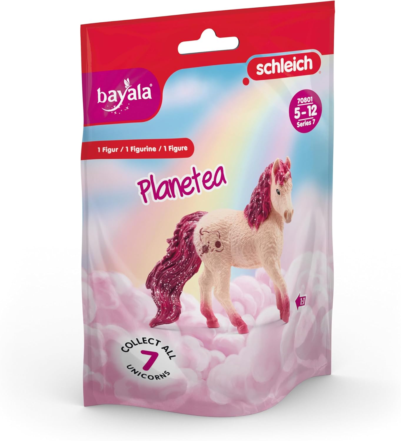 Schleich 70801 Unicórnio colecionável Planetea, a partir de 5 anos BAYALA - Estatueta, 8 x 7 x 2 cm