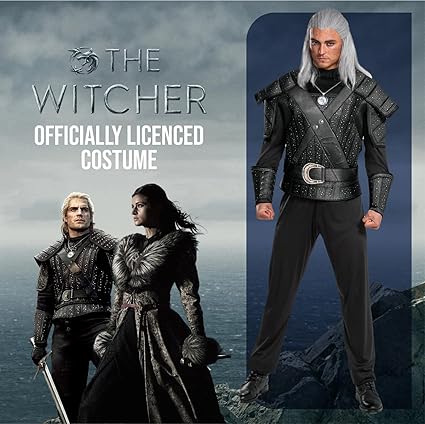 DISGUISE Disfraz Oficial de The Witcher Geralt de Rivia, Disfraces de Halloween para Adultos Talla L