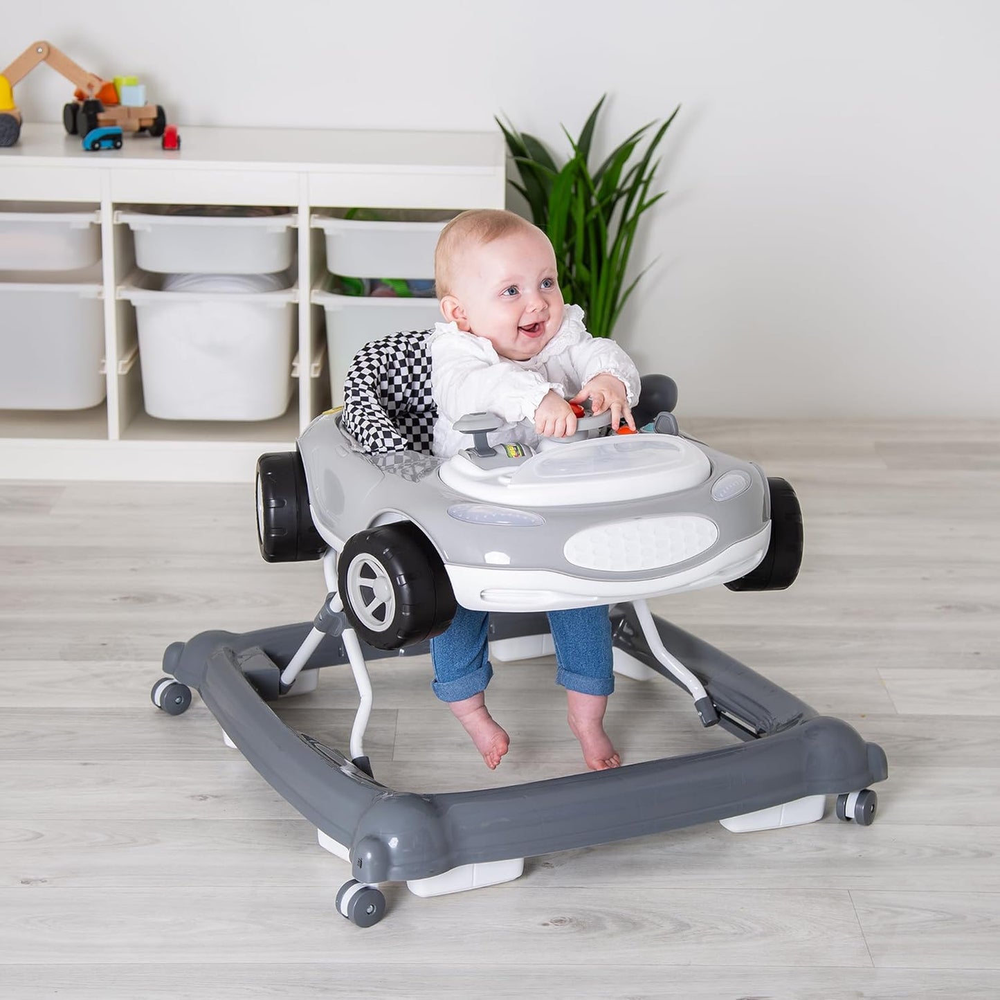 Red Kite Baby Go Round Race Sporty Andador Eletrônico Cinza (51cm x 65cm x 70cm)