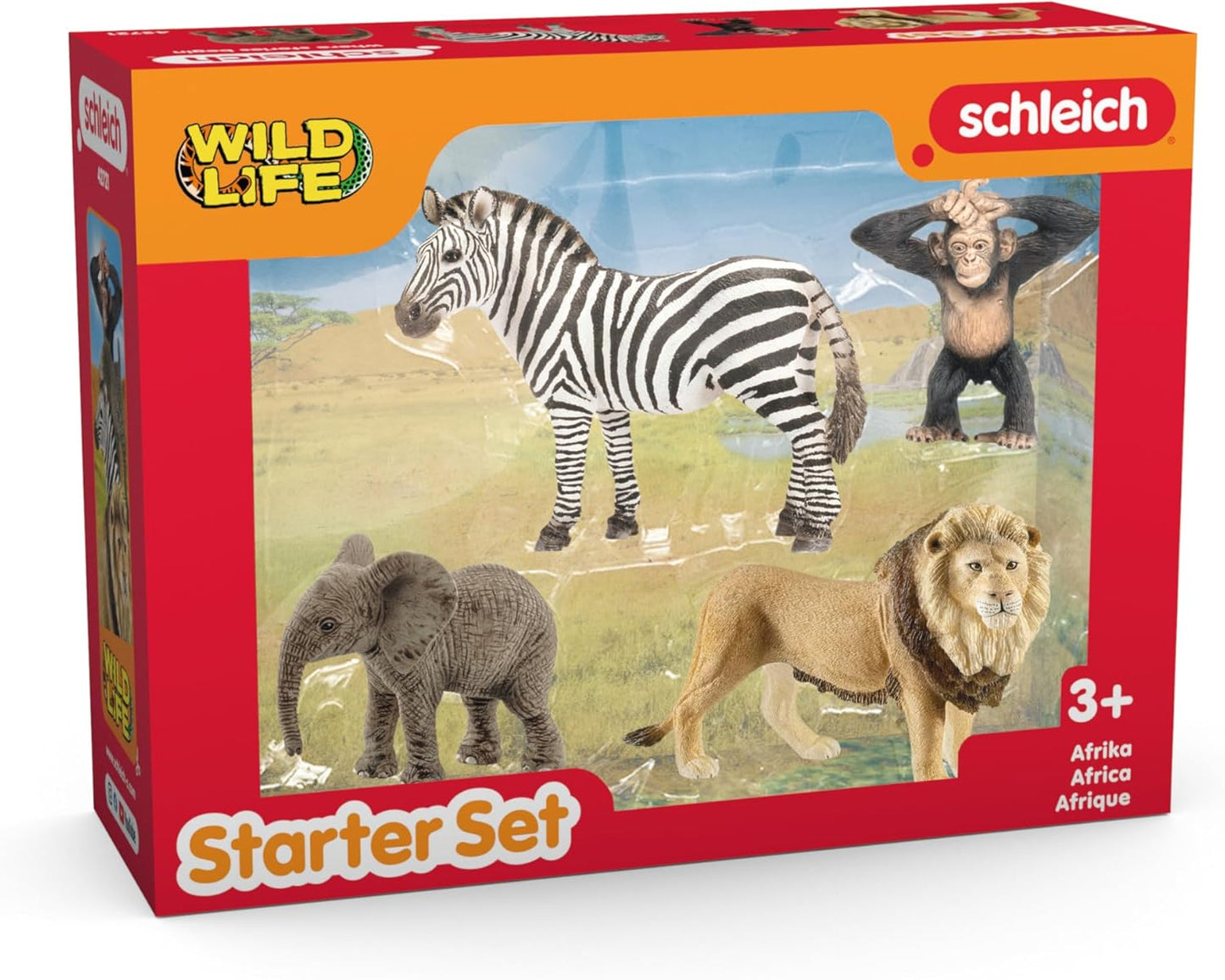 Schleich 42736 Conjunto inicial "África" da Vida Selvagem, a partir de 3 anos WILD LIFE - Estatueta, 8 x 25 x 19 cm