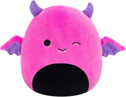 Squishmallows Original de 7,5 polegadas Halloween Wakisha, o diabo rosa neon