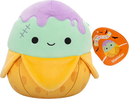 Squishmallows Original Stanislav el monstruo del plátano verde azulado de Halloween de 7,5 pulgadas