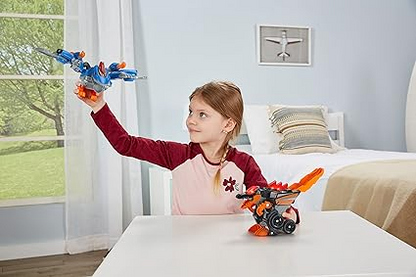 VTech Switch & Go Dinos Dino Launcher 2 em 1, brinquedo de dinossauro interativo com luzes e efeitos sonoros, transformando 2 dinossauros em 1 super carro, para crianças 3, 4, 5, 6 +, versão em inglês