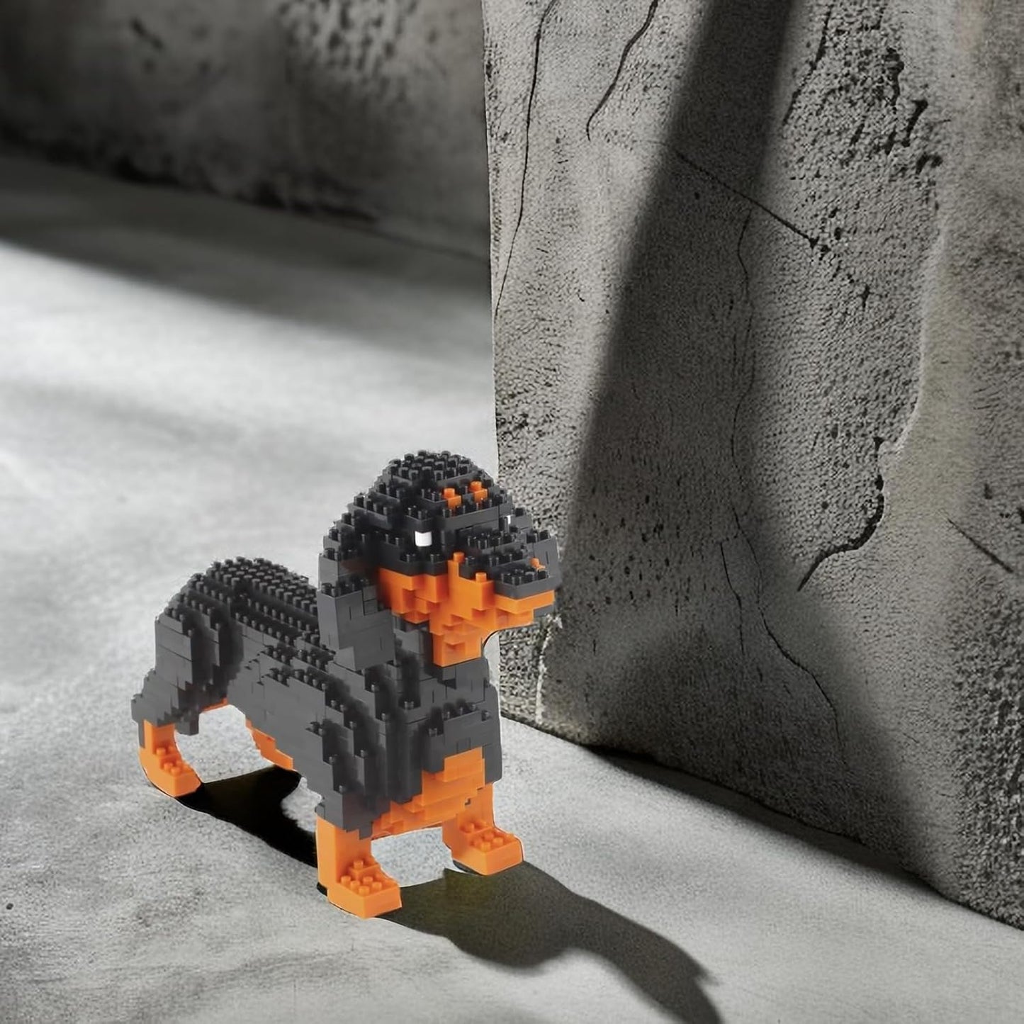 Larcele Micro Dog Building Blocks Pet Mini Building Toy Bricks, 898 peças KLJM-02 (Dachshund)