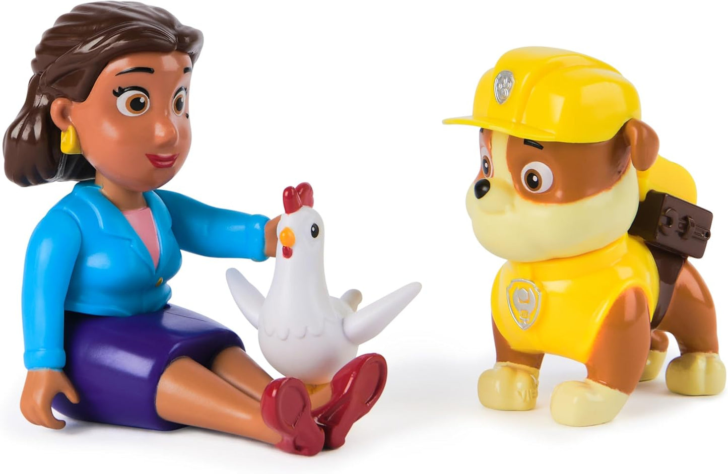 Paw Patrol Rubble, Mayor Goodway e Chickaletta Figures, brinquedos infantis para meninos e meninas a partir de 3 anos